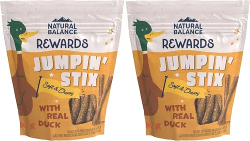 Vista 13 de Natural Balance Premios con ingredientes limitados Jumpin' Stix, golosinas sin granos para perros adultos de todas las razas, receta de pollo, 10