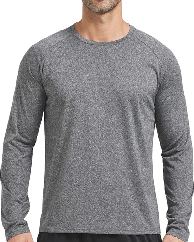 Vista 4 de Paquete de 5 camisetas de ajuste seco para hombre, camisetas atléticas de manga corta para correr, gimnasio, entrenamiento, para hombre