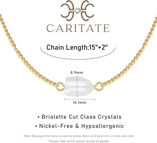 Vista 9 de Collar de cristal crudo para mujer