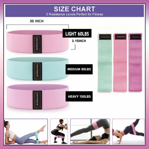 Vista 4 de Juego de anillos de yoga y pilates para entrenamientos en casa, kit de fitness de 18 piezas para mujer, accesorios de resistencia y tonificación