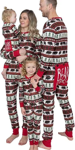 Vista 41 de Lazy One - Pijamas navideñas a juego con solapa trasera; para perros, bebés, niños, adolescentes y adultos
