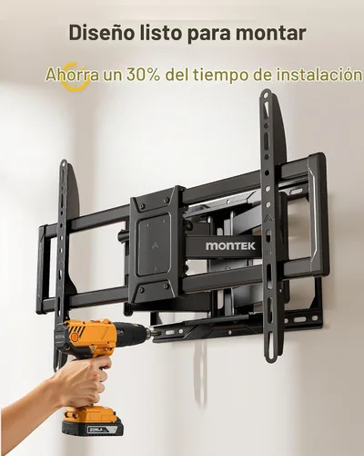 Vista 9 de MonTEK - Soporte de pared para televisores de 37 a 90 pulgadas