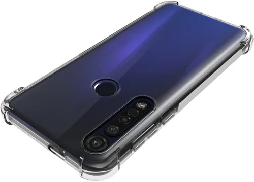 Vista 4 de USTIYA Funda para Moto G8 Plus Clear TPU Motorola G8+Cuatro Esquinas Cubierta Protectora Transparente Suave Funda