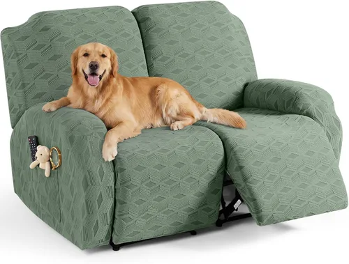 Vista 42 de TAOCOCO Funda para Reclinable de 3 Piezas, Fundas para Silla Reclinable, Funda Elástica de Jacquard para Silla Reclinable, Protector de Muebles
