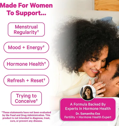 Vista 7 de Preparación para el embarazo y apoyo a la fertilidad – Vitex, inositol, folato – Limpieza anticonceptiva – Paquete de 2