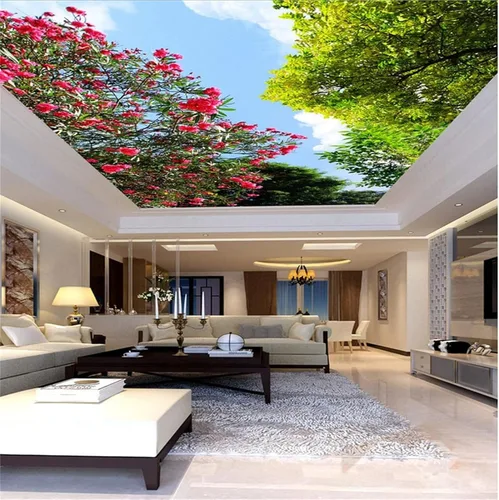 Vista 15 de Murales de pared 3D de bosque de invierno, ramas de árbol, papel tapiz autoadhesivo extraíble para sala de estar, dormitorio, decoración de pared