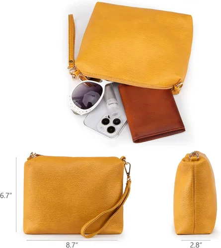 Vista 6 de Montana West - Bolso para mujer tipo hobo, ultra suave, plegable, con monedero