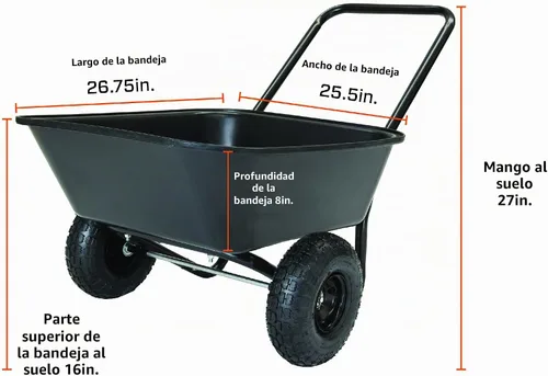 Vista 2 de Carretilla para jardín/Carro de jardín MARASTAR 70019
