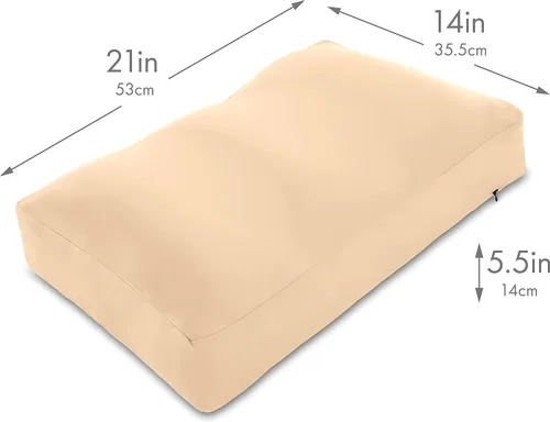 Vista 2 de PILLOWY Almohada de Cama de Microesferas Premium, Mediana Extra Esponjosa pero con Soporte - Sueño Ultra Cómodo con Funda Antienvejecimiento Tipo