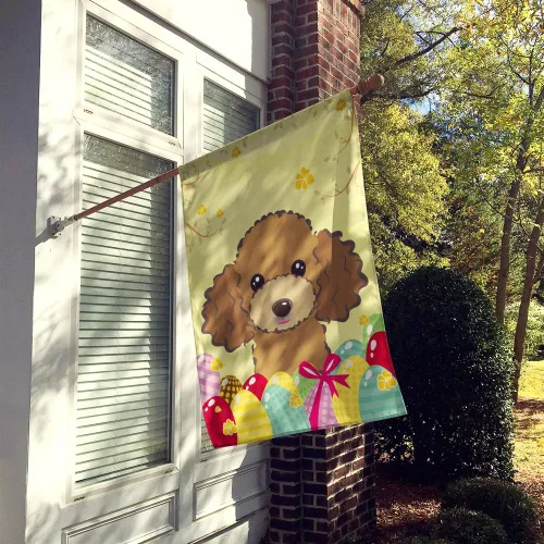 Vista 318 de Caroline's Treasures BB1923GF Bandera decorativa para jardín con diseño de Border Collie, para caza de huevos de Pascua, para jardín, jardín, patio