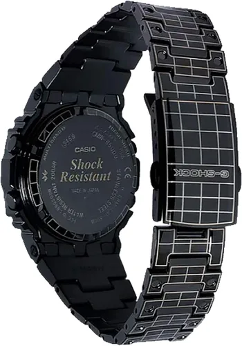 Vista 3 de Casio G-Shock GMWB5000CS-1 - Reloj digital con cara cuadrada de metal completo para hombre, Negro -, Túnel de rejilla