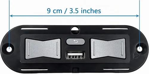 Vista 2 de Sillas elevadoras eléctricas reclinables Emomo HX90HU de 5 botones, 5 pines, control manual de repuesto con puerto USB