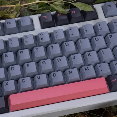Vista 2 de mintcaps Juego de 173 teclas Cherry Profile Doubleshot Custom Negro Gris Rosa Teclado Mecánico 60% 65% 75% 95% Cherry MX