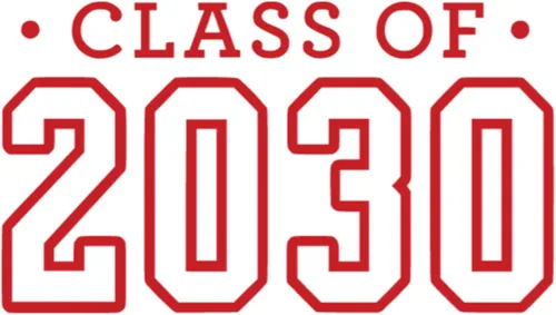 Vista 26 de Senior 2030 Iron On Transfer Shirt Decal, Black Handmade in the USA by Bleacher Spirit