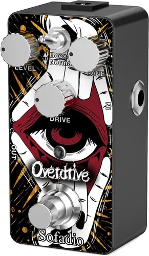 Vista 4 de Pedal de efectos ABY, conmutador AB de selector de línea de caja, Mini pedal de efecto de guitarra eléctrica, True Bypass (ABY)