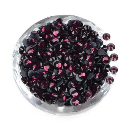 Vista 48 de LPBeads 10000 unidades de diamantes termoadhesivos SS6 amatista con parte trasera plana, gemas de diamantes de imitación de cristal redondas