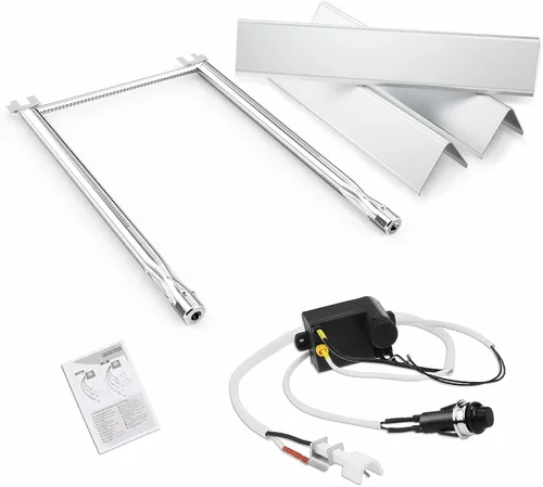 Vista 20 de Barras aromatizantes y quemador de parrilla para Weber GS4 Spirit II 200, Spirit II E-210, Spirit E-210, Spirit 200 Series Grills con control
