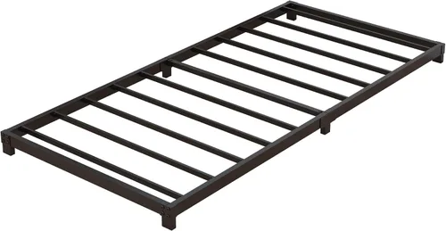 Vista 8 de Nailsong Marcos de cama individual de 4 pulgadas de perfil bajo, base de cama individual con plataforma sin necesidad de somier, metal resistente