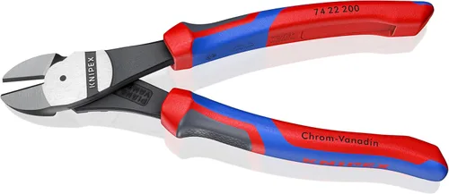 Vista 3 de KNIPEX 74 22 200 Comfort Grip - Alicate de corte diagonal angular de alto apalancamiento, 8 pulgadas, ángulo, agarre cómodo