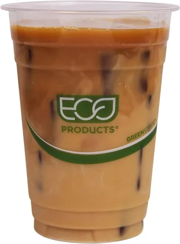 Vista 8 de Eco-Products EPCC16GS GreenStripe - Vasos fríos renovables y compostables, 16 onzas, 50/PK, 20 PK/CT
