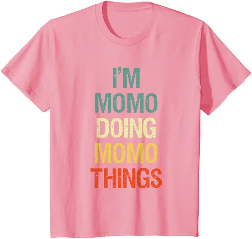 Vista 60 de I'M Momo Doing Momo Things - Camiseta de regalo con nombre personalizado, Negro, S