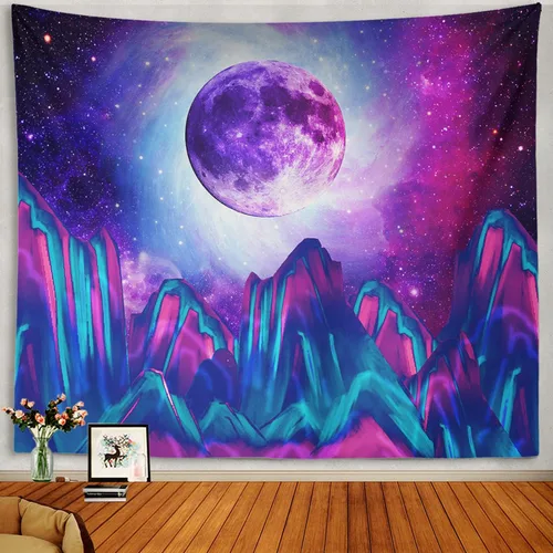 Vista 7 de Tapiz de juegos para decoración de sala de juegos, decoración de pared para colgar en la pared, solo cinco minutos más, tapices frescos de luz negra