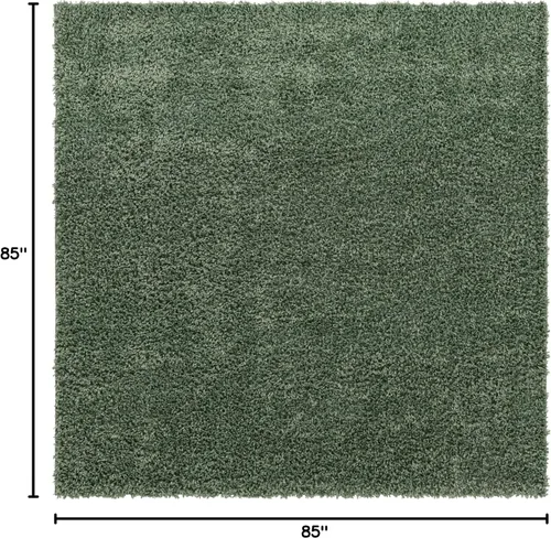 Vista 581 de Unique Loom Colección Davos Shag - Alfombra Lino