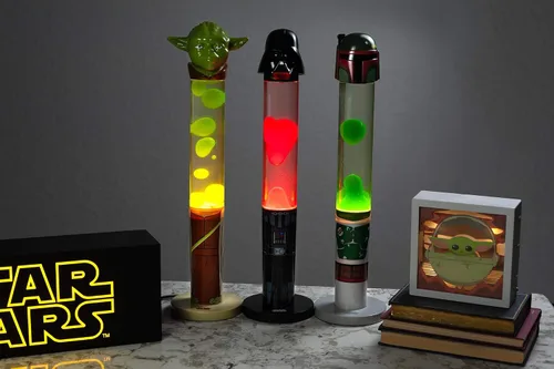 Vista 5 de Ukonic Star Wars Darth Vader - Lámpara de movimiento superior 3D de 18 pulgadas, luz de estado de ánimo