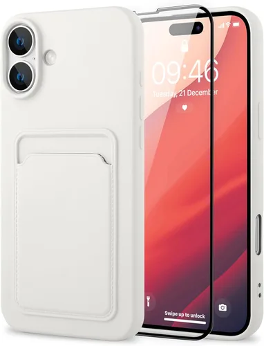 Vista 74 de MZELQ Compatible con iPhone 11 Funda TPU Soporte para Tarjetas Cubierta de Billetera, Protección de Cámara + Protector de Pantalla Funda Suave
