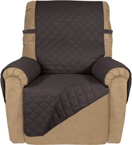 Vista 65 de PureFit - Funda de sofá acolchada reversible, protector de muebles impermeable, funda de sofá lavable con espuma antideslizante y correas elásticas