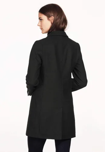 Vista 3 de Ellos Blazer largo de mezcla de lana para mujer, talla grande, chaqueta de trabajo e informal