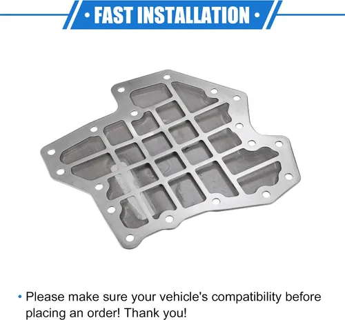 Vista 7 de Filtro de transmisión compatible con INFINITI QX70 2014-2017, filtro de transmisión automática de metal duradero en tono plateado