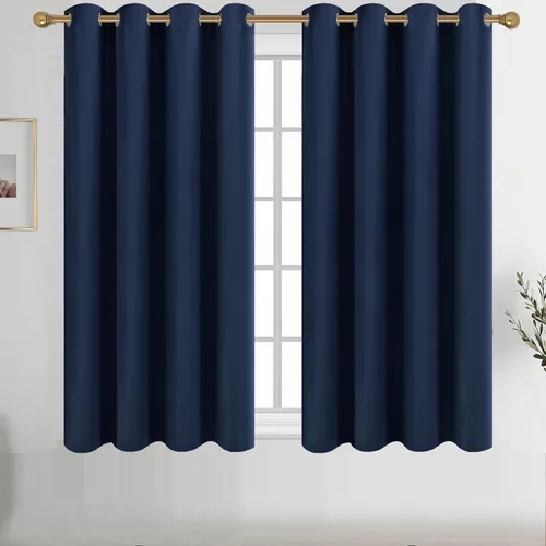 Vista 96 de Diraysid Cortinas opacas beige con ojales para dormitorio, con aislamiento térmico, cortinas de oscurecimiento de habitación, 38 x 54 pulgadas, 2