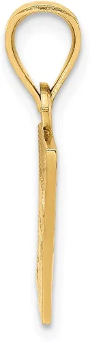 Vista 2 de Colgante de bandera de Puerto Rico esmaltada en oro amarillo de 14 quilates Esmalte Sin tipo gema