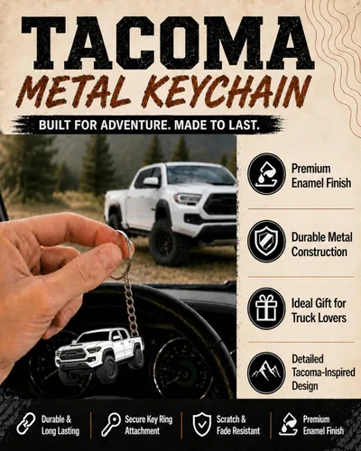 Vista 3 de Llavero Tacoma – Accesorios Tacoma 2016-2022 mods 2023 2024 Cool Key Chain Fob Cover 3ª generación Toy Truck