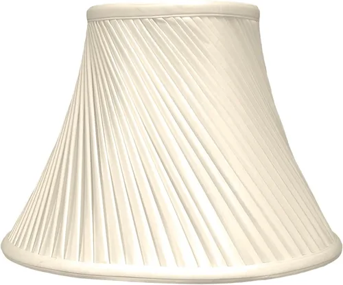 Vista 2 de Royal Designs BS-717-12BG - Pantalla de lámpara básica plisada trenzada, 6 x 12 x 9, color beige