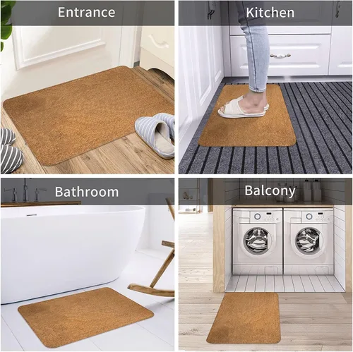 Vista 6 de All Creations - Tapete de puerta con diseño de flores y abejas de bienvenida para interiores y exteriores, divertido y bonito, regalo