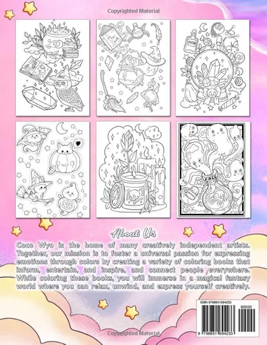 Vista 2 de Cute Witch Stuff Coloring Book Featuring Adorable Witchcraft, Magical Potions and More... for Relaxation & Stress Relief