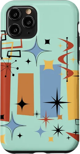Vista 29 de Retro Mid Century Modern MCM Vibe Aesthetic Kitsch Art Case for iPhone 17