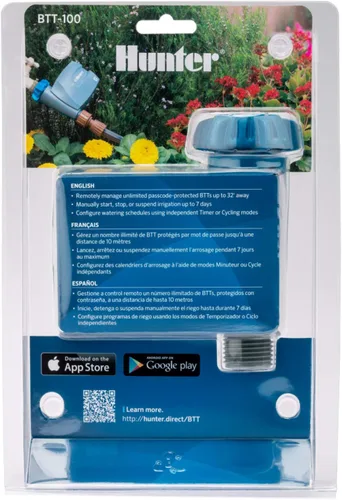 Vista 7 de Hunter BTT - Temporizador de manguera Bluetooth, temporizador de agua inteligente para grifo al aire libre, riego controlado por aplicación