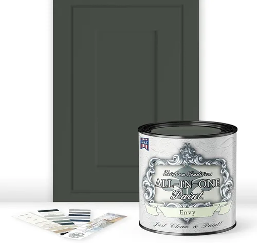 Vista 27 de Pintura TODO EN UNO, Abbey (gris cálido), Muestra de 8oz - Pintura duradera para gabinetes y muebles. Imprimación y capa superior incorporadas,