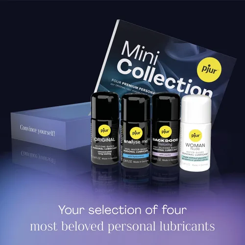 Vista 3 de Colección de lubricantes personales pjur Mini Collection, 4 x 0.3 fl oz