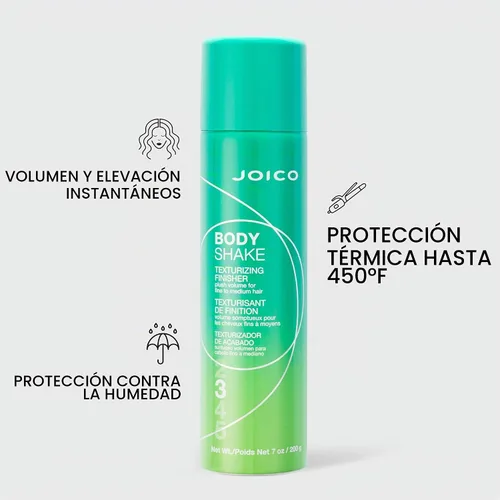Vista 3 de Joico Body Shake Texturizing Finisher For Fine to Medium Hair Long-Lasting Volume & Fullness Thermal Heat & Humidity Protection Control