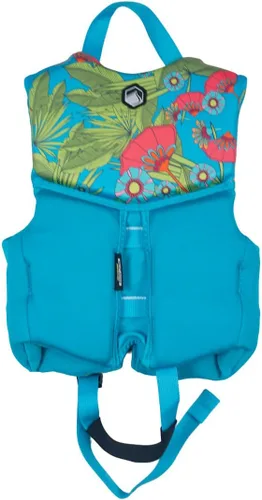 Vista 2 de Liquid Force 2025 Dream - Chaleco salvavidas CGA para niños (rosa/menta)