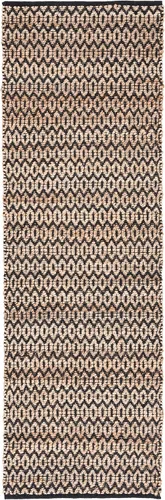 Vista 3 de SAFAVIEH Natural Fiber Collection Runner - 2'3" x 7', Natural & Black, Handmade Hemp, Ideal for The Living Room, Dining, Bedroom (NFB701Z)