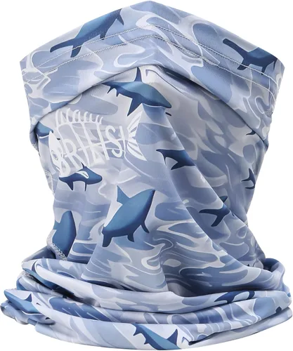 Vista 13 de Polaina de cuello con protección solar UPF 50, 13 en 1, multifuncional, para senderismo, pesca, ciclismo