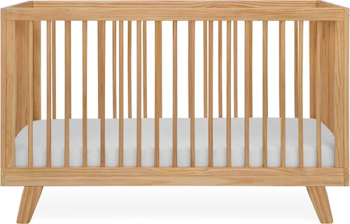 Vista 4 de Astin 3-in-1 Convertible Crib with Toddler Guardrail, Natural