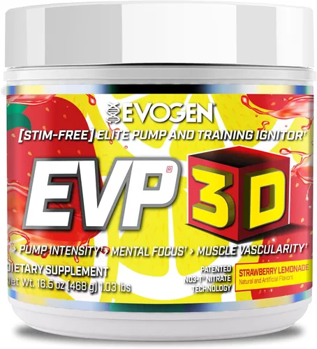 Vista 18 de Evogen EVP-3D Stim-Free Pre-Workout BlackBerry Lemonade 40 porciones