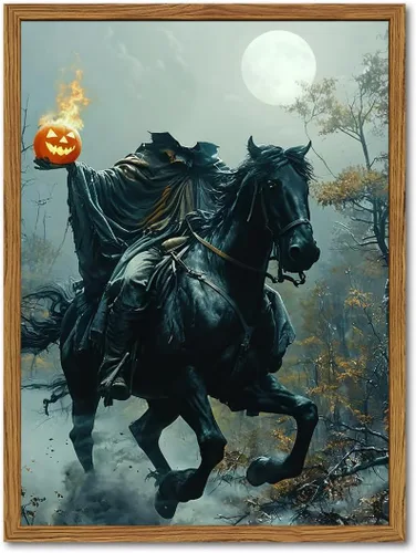 Vista 10 de Obras de arte en lienzo de fantasmas de Halloween para baño, decoración de pared con fantasmas de terror y lindo gato negro en la bañera, pinturas
