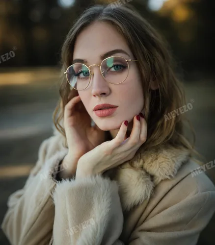 Vista 3 de AIEYEZO Gafas redondas para mujeres y hombres, lentes de bloqueo de luz azul, lentes circulares con marco de alambre de metal